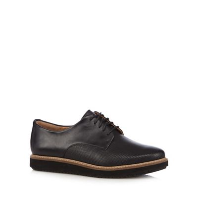 Clarks Black 'Glick Darby' leather shoes